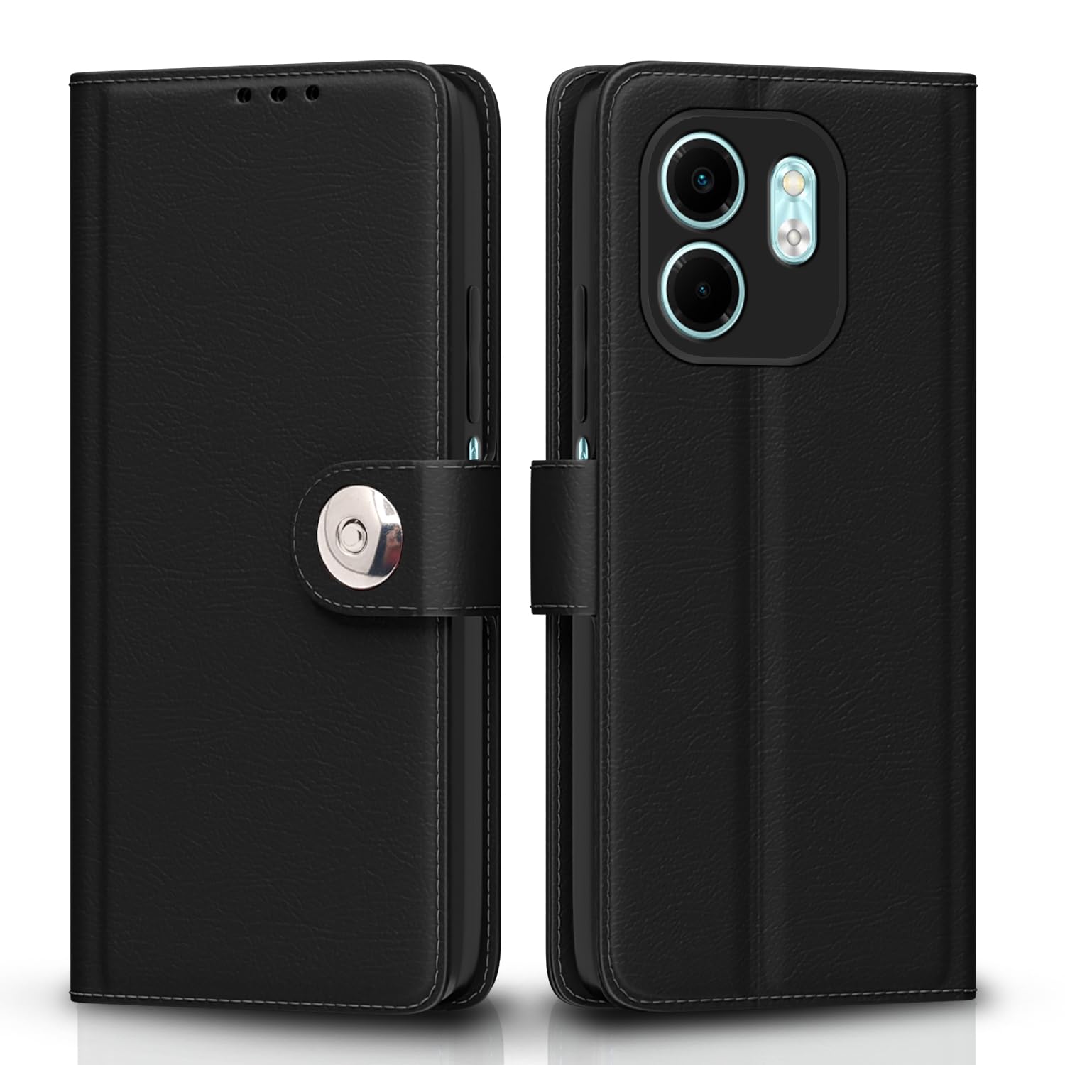 Infinix Smart 9 flip cover in black by Pikkme