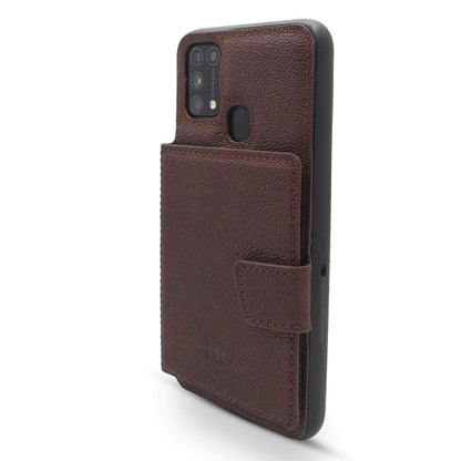 Pikkme dark brown Wallet mobile cover for Samsung M31 – photo 3