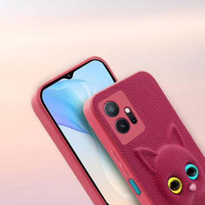 Pikkme Vivo T1 5G / Vivo Y75 5G / iQOO Z6 5G Kitty Back Cover (Pink)