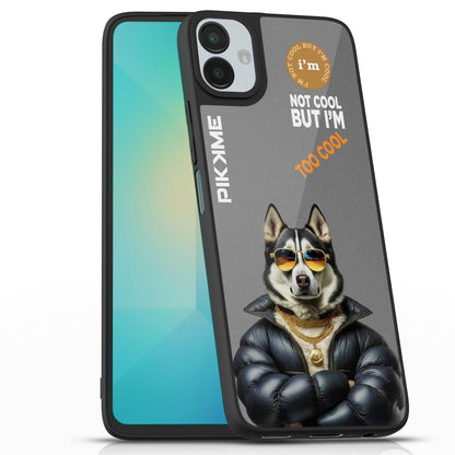 Samsung A06 Dog Swag mobile back cover by Pikkme