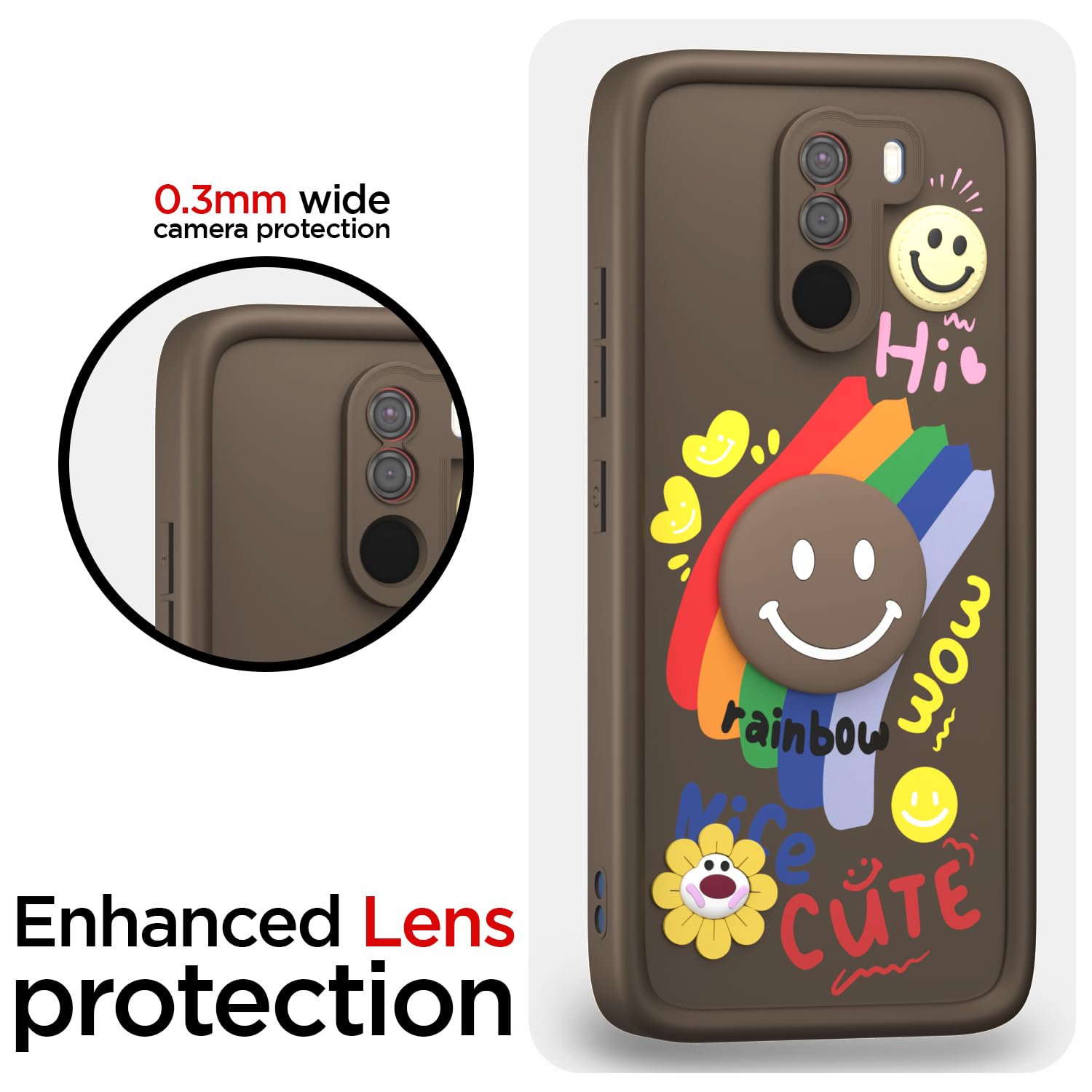 Pikkme brown back cover for Poco F1 – photo 5