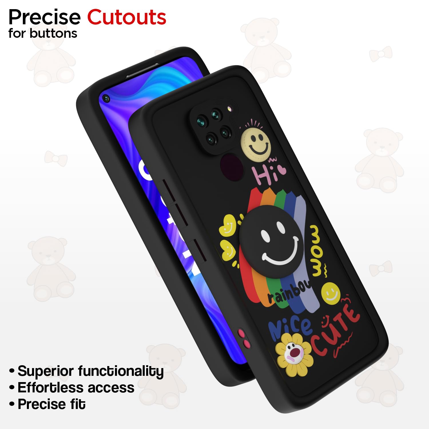 Pikkme Redmi Note 9 black phone cover – photo 6