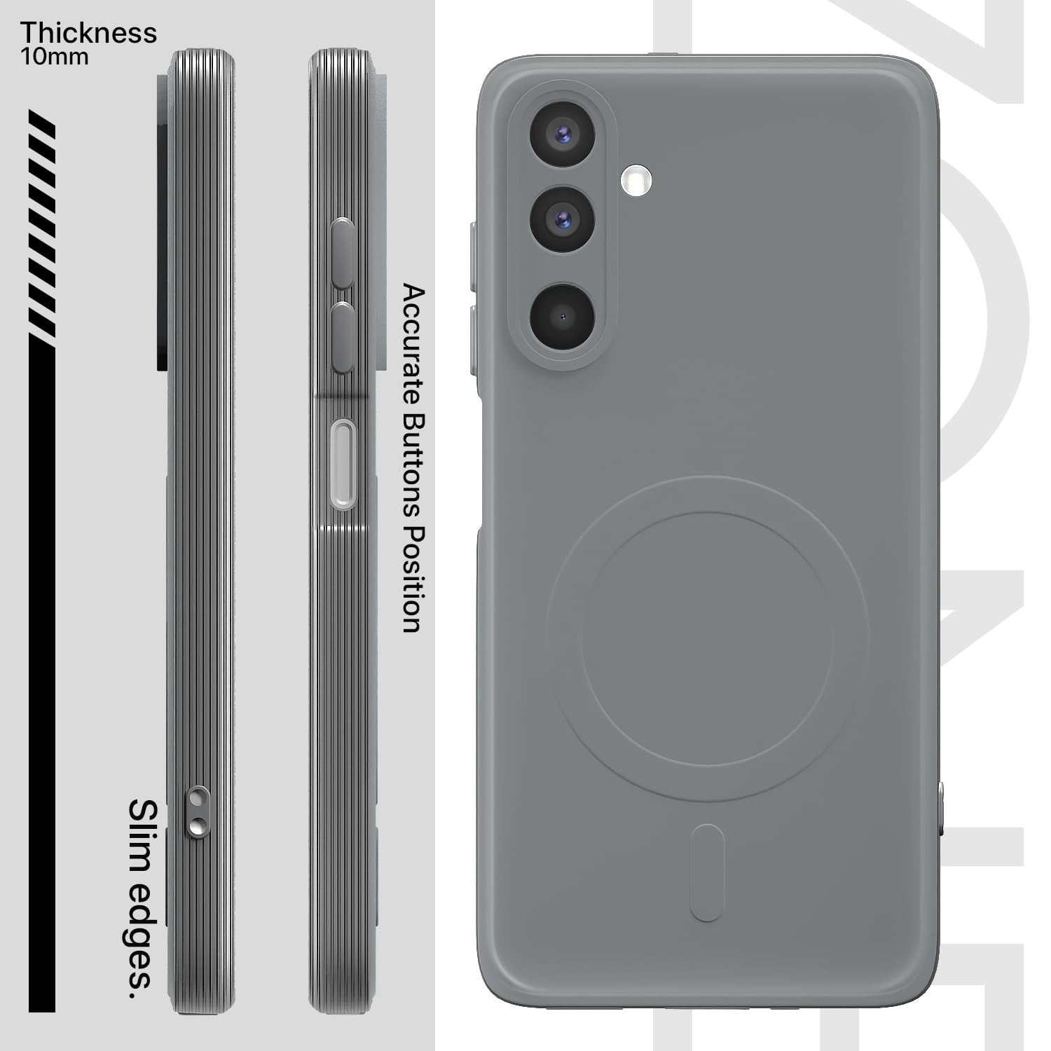 Grey MagSafe mobile cover for Samsung M47/A27 5G – Pikkme – photo 3