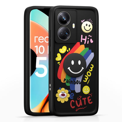 Black Soft Silicone mobile back cover for Realme 10 Pro Plus 5G – Pikkme