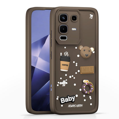 Pikkme brown phone cover for Infinix Note 50s 5G/3D
