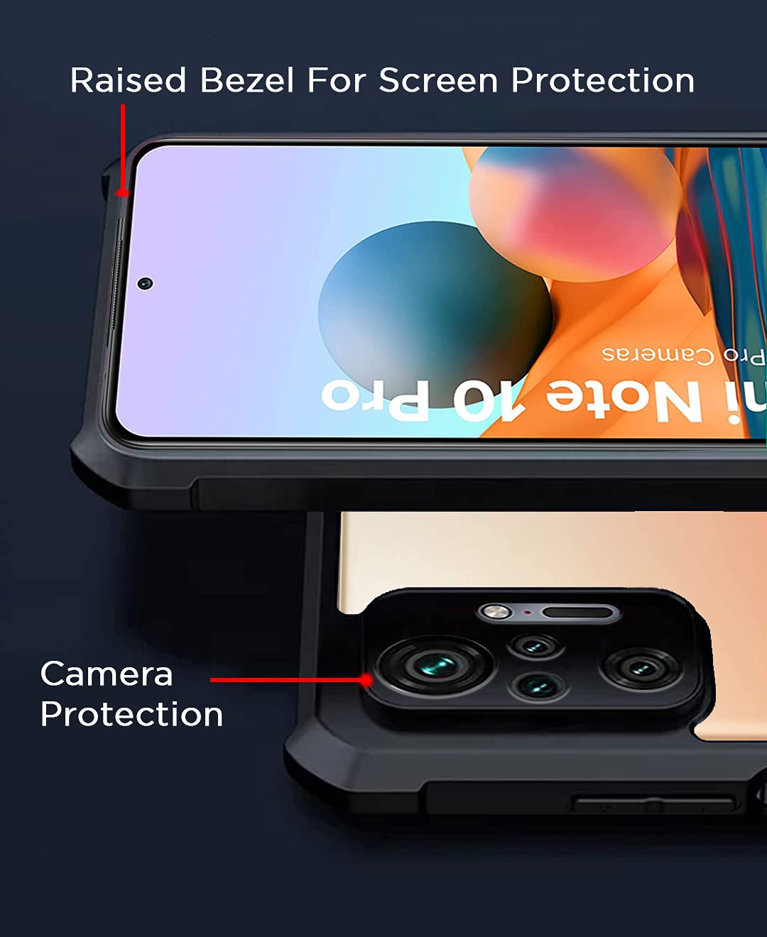 Black phone cover for Redmi Note 10 Pro/Note 10 Pro Max – Pikkme – photo 2