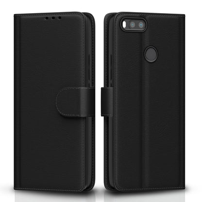 Black wallet flip cover for Mi A1 – Pikkme