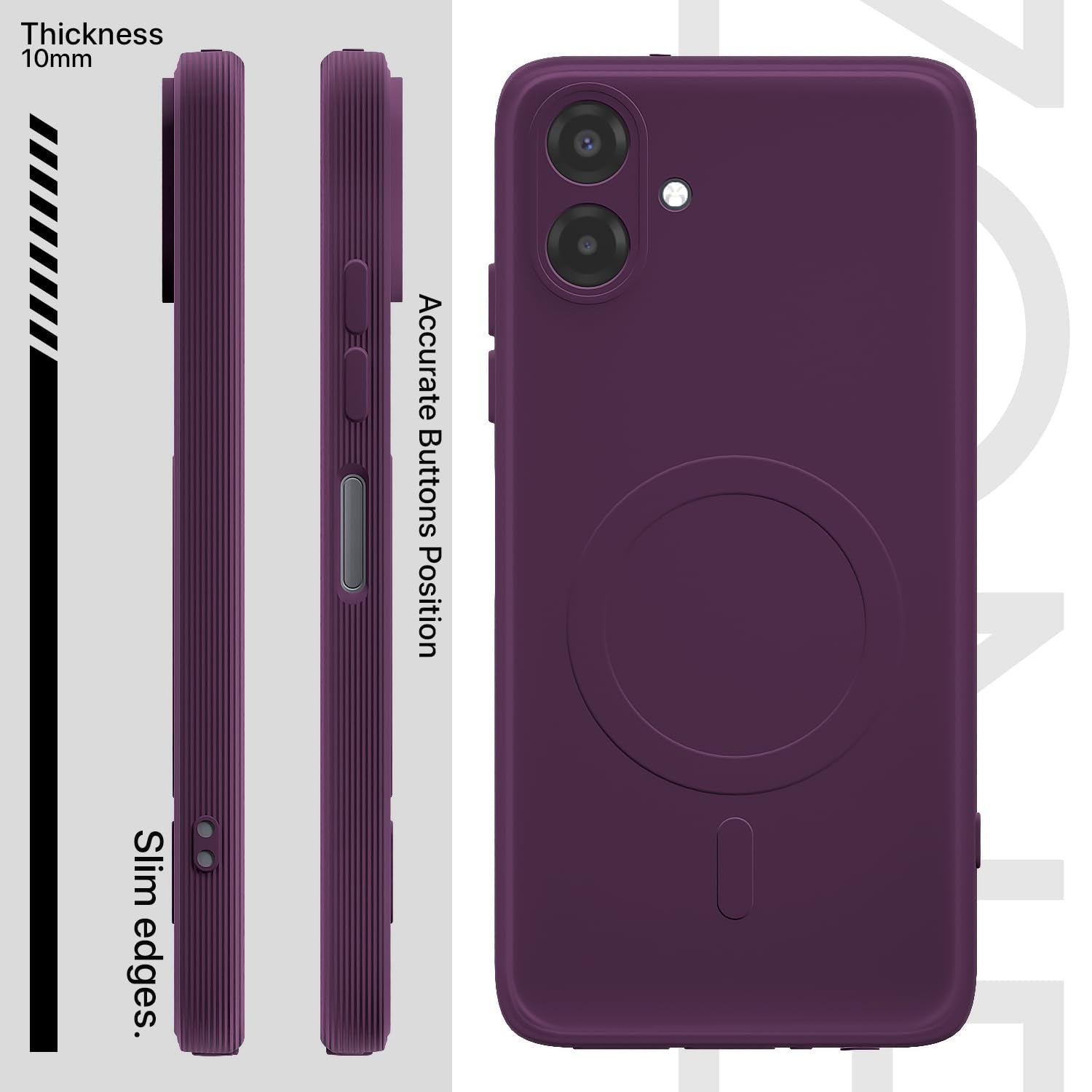 Purple phone cover for Samsung F70e 5G/M07/F07/A07/A07 5G – Pikkme – photo 3