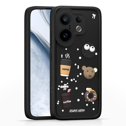 Pikkme Vivo X200 FE 5G/3D Silicone black mobile back cover