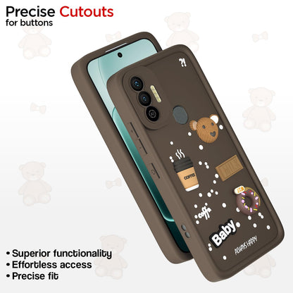 Pikkme Tecno Spark 7/7T/3D brown back cover – photo 6
