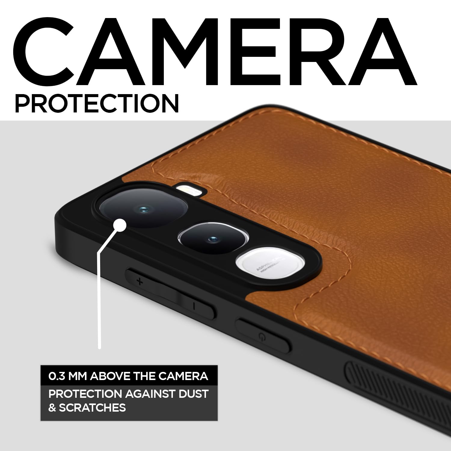 Pikkme brown mobile cover for Vivo Y400 5G – photo 3