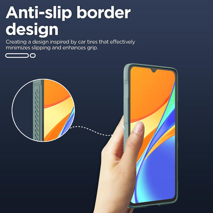 Redmi 9/9C/9, Poco C31 Liquid Silicone mobile back cover in green by Pikkme – photo 3