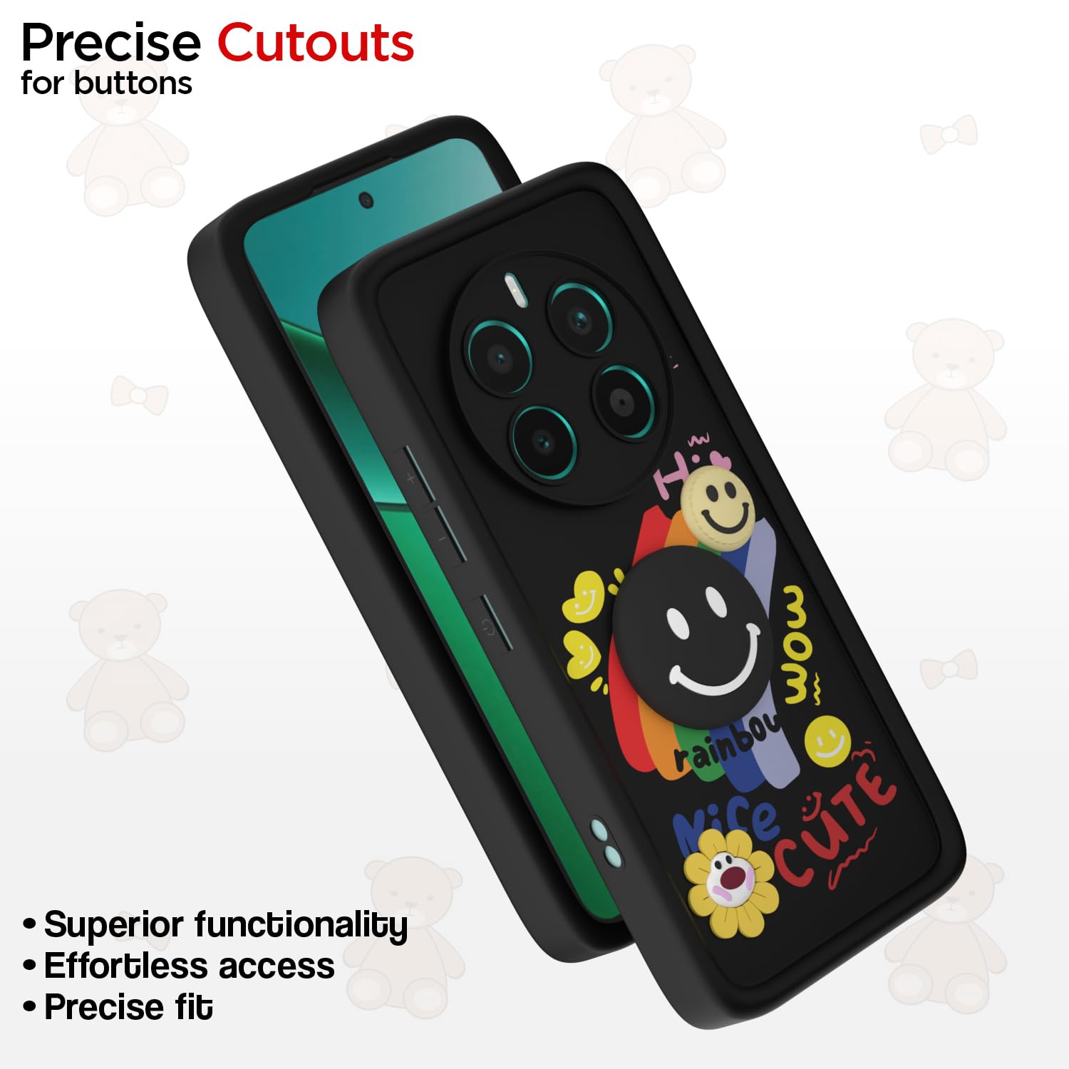 Realme 12 Plus/P1/Narzo 70/70 Pro 5G Soft Silicone back cover in black by Pikkme – photo 6