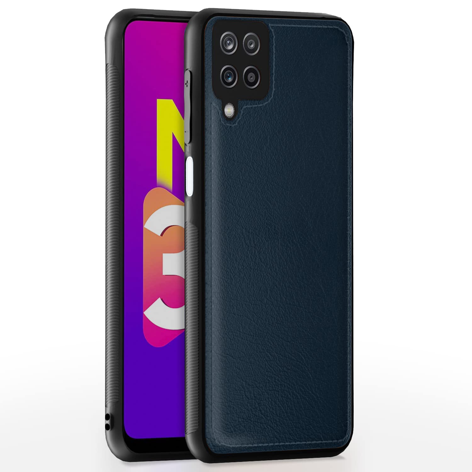 Pikkme blue Leather back cover for Samsung M32 Prime/M32 4G