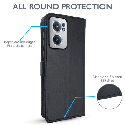 OnePlus Nord CE 2 5G Wallet flip cover in black by Pikkme – photo 4