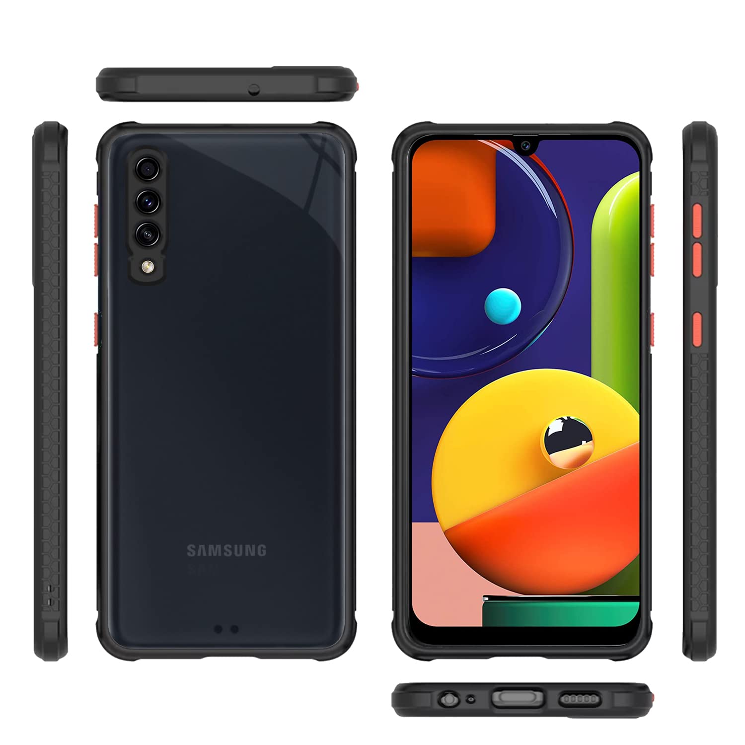 Pikkme Samsung A50/A30s/A50s Clear black mobile back cover – photo 3