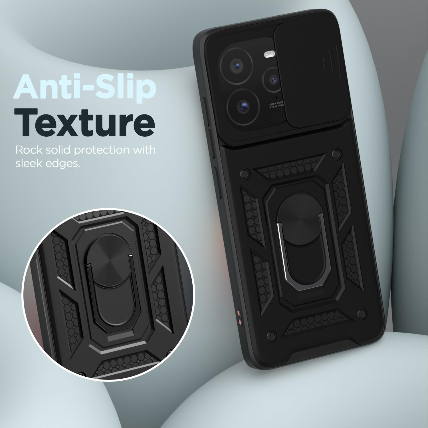 Pikkme black mobile cover for Realme GT 7 Pro 5G – photo 7
