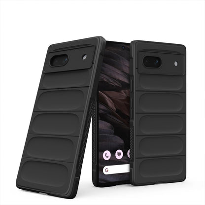 Google Pixel 7A mobile back cover in black by Pikkme