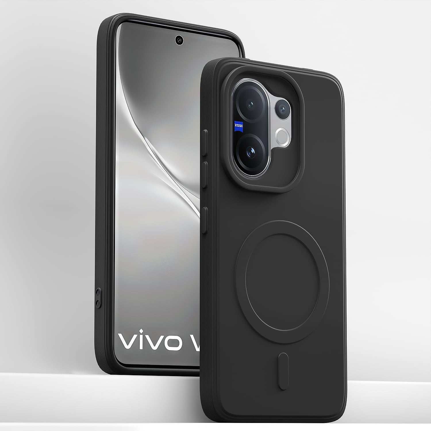 Black MagSafe mobile cover for Vivo V60/V60e 5G/T4 Pro – Pikkme – photo 2
