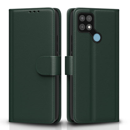 Pikkme Oppo A15/A15s green flip case
