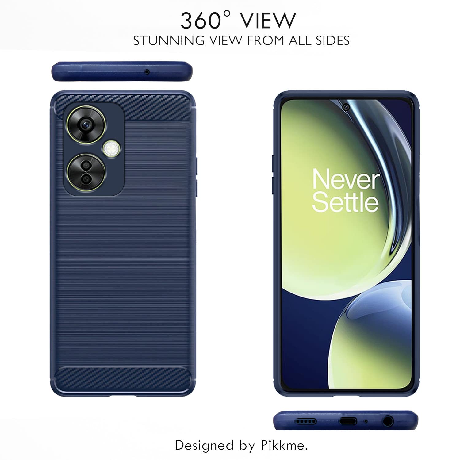 Pikkme blue Hybrid mobile back cover for OnePlus Nord CE 3 Lite 5G – photo 3