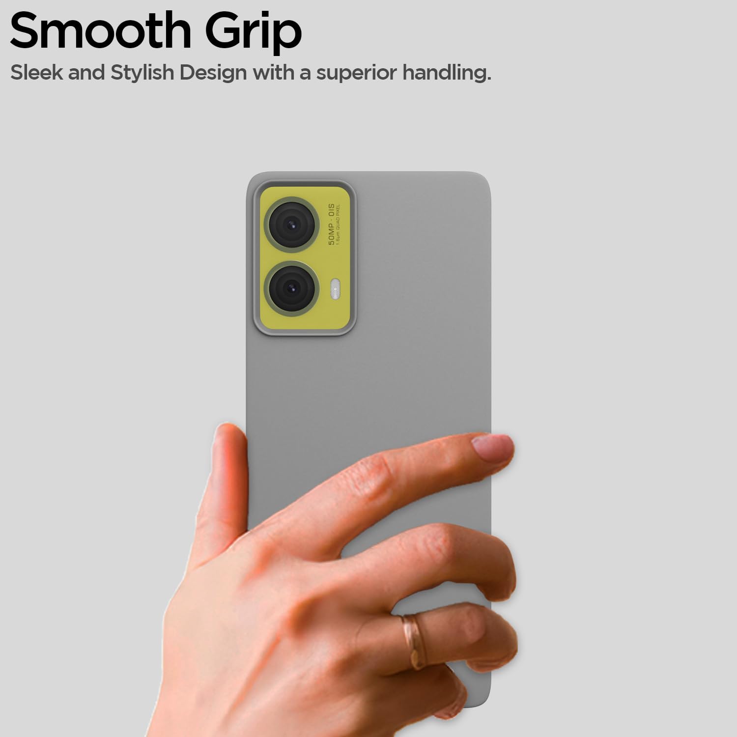 Pikkme Moto G85 5G SideCut grey phone cover – photo 7