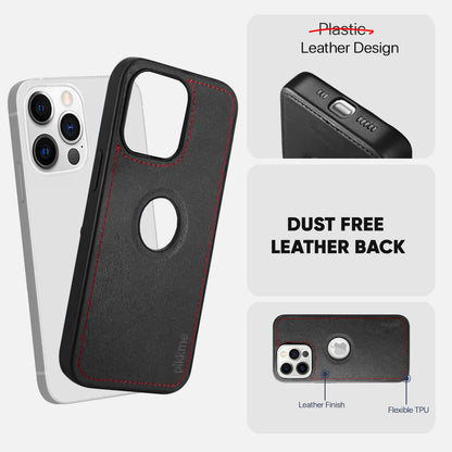 Pikkme iPhone 12 Pro Max Leather black phone cover – photo 5
