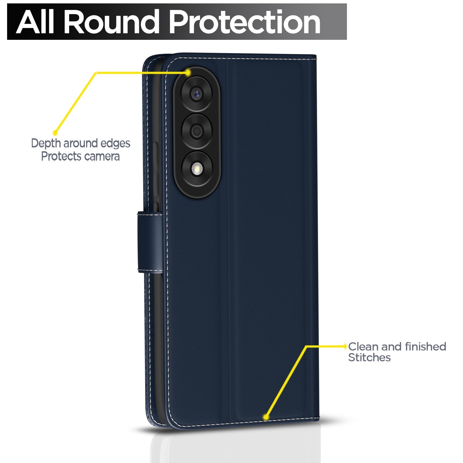 Pikkme OnePlus Nord 5 5G Wallet blue flip cover – photo 4