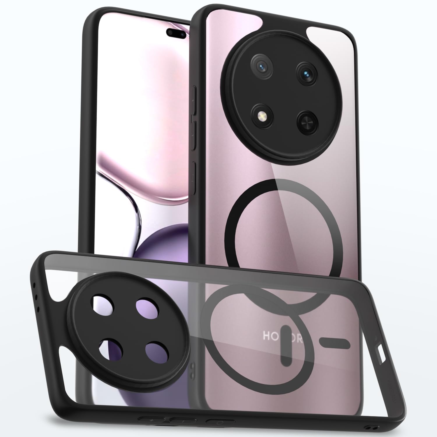 Honor X9C 5G phone cover in black mag-safe by Pikkme
