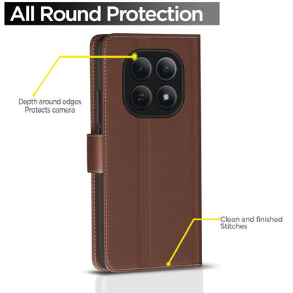 Redmi Note 15 5G Wallet wallet flip cover in tan by Pikkme – photo 4