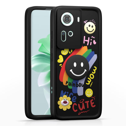 Pikkme Oppo Reno 11 5G Soft Silicone black mobile back cover
