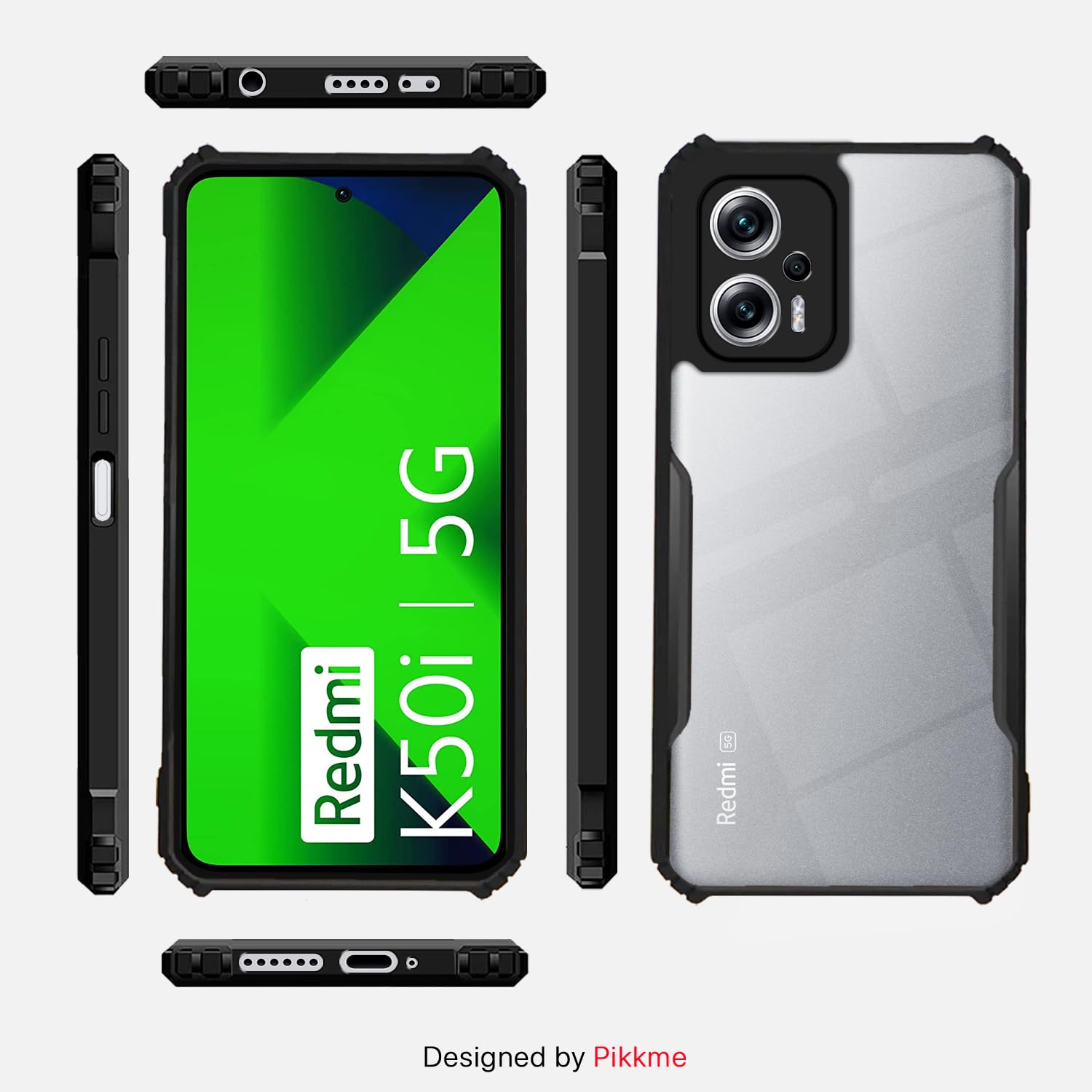 Pikkme Redmi K50i 5G black back cover – photo 3