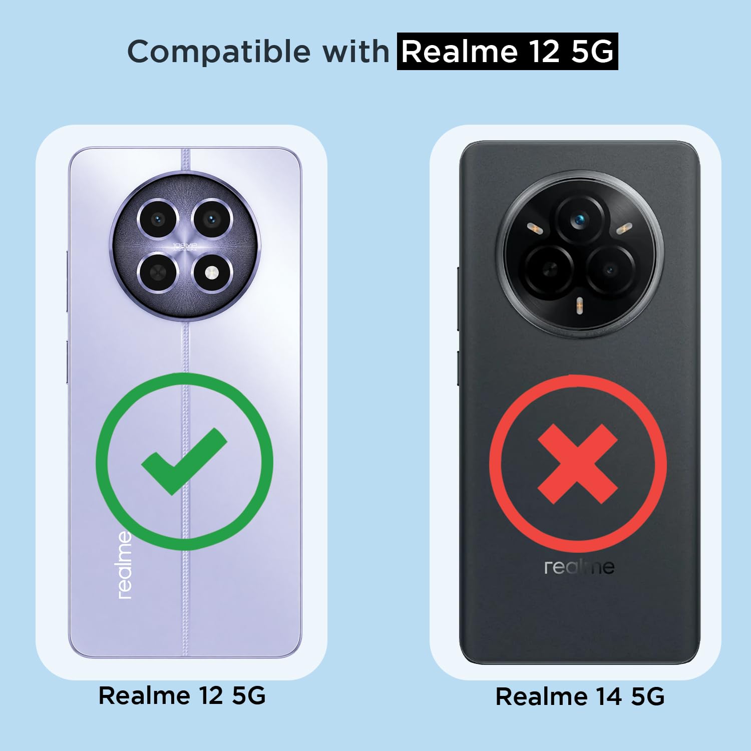Pikkme transparent mobile back cover for Realme Narzo 70x 5G/N65/13/12/12X 5G/C65 – photo 4