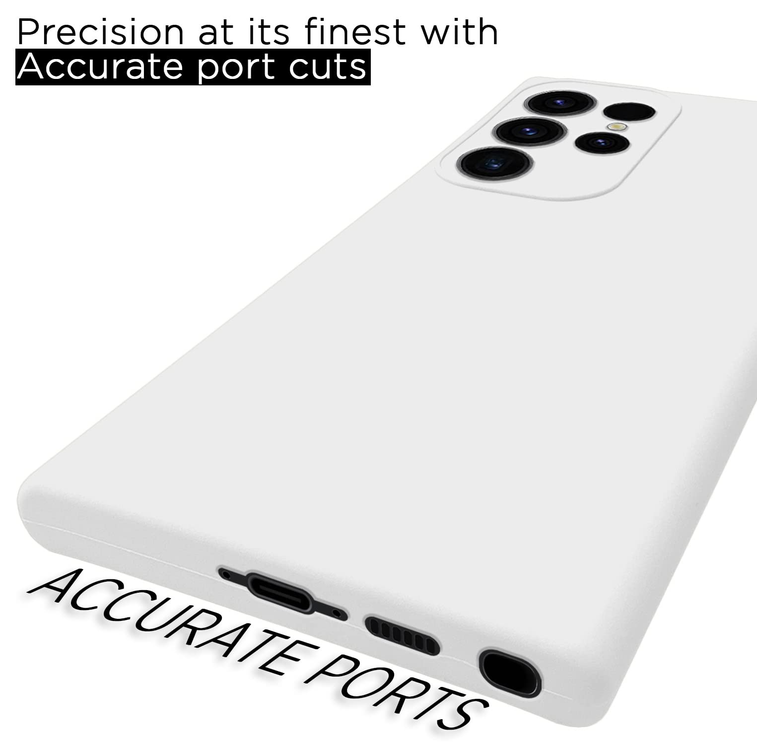 Samsung S23 Ultra 5G Soft Silicone back cover in white by Pikkme – photo 4