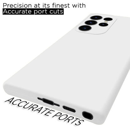 Samsung S23 Ultra 5G Soft Silicone back cover in white by Pikkme – photo 4