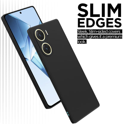Vivo V29e 5G Matte back cover in black by Pikkme – photo 3