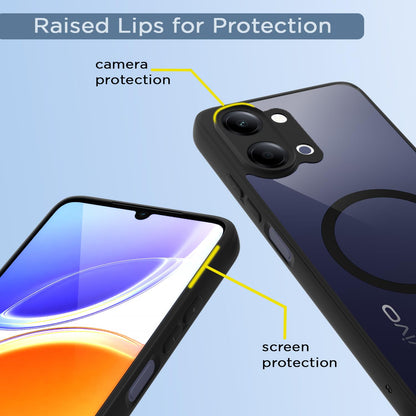 Pikkme Vivo Y11/T5 Lite 5G black mag-safe back cover – photo 4