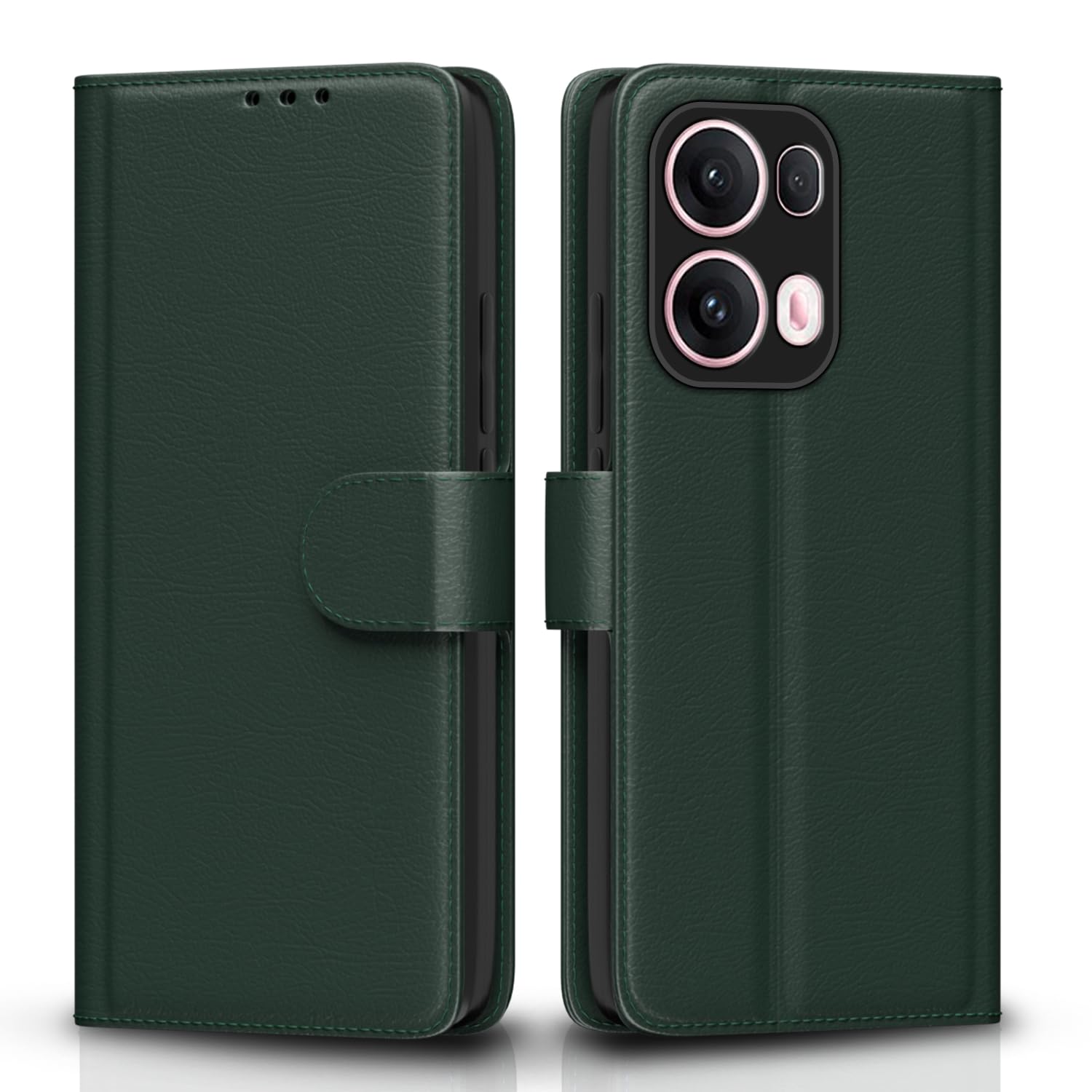 Pikkme Oppo Reno 13 Pro 5G Wallet green mobile flip cover
