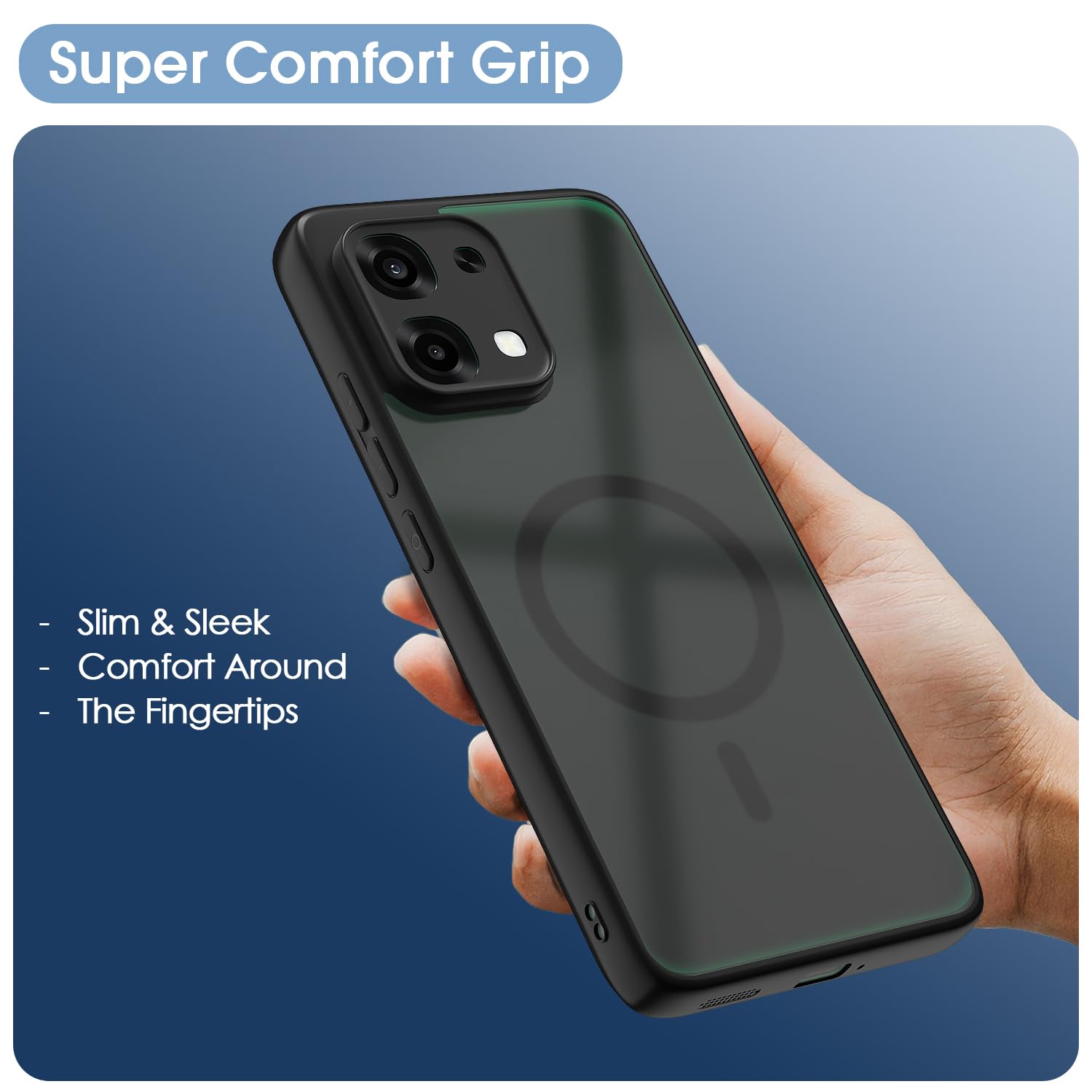 Pikkme Oppo F31/F33 5G black smoke mag-safe phone cover – photo 6