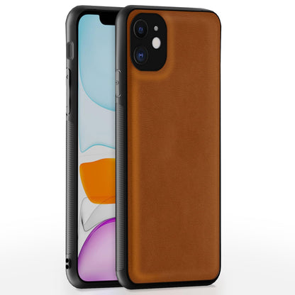 Pikkme camel Leather phone cover for iPhone 11
