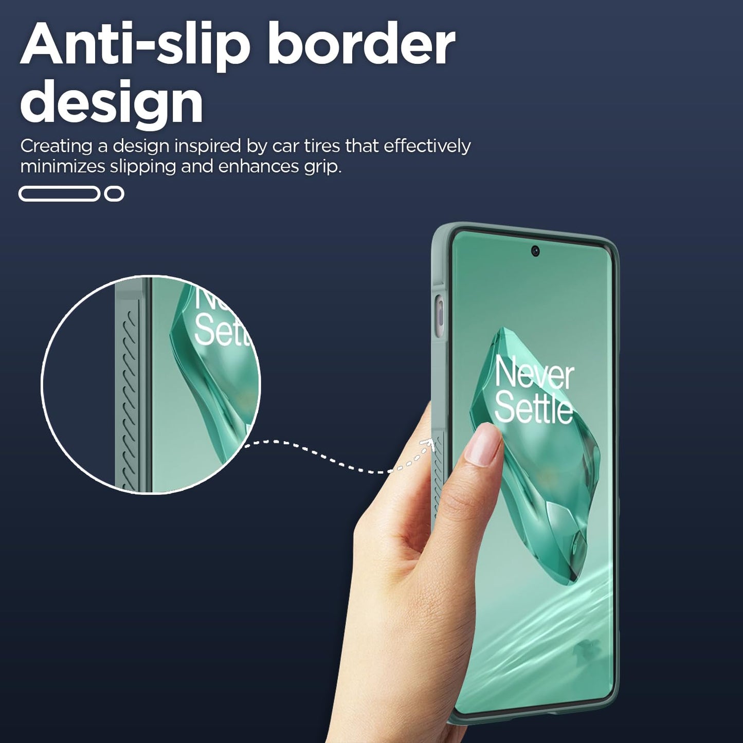 Pikkme OnePlus 12 5G ZigZag Back Cover (Green)