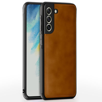 Brown Leather phone cover for Samsung S22 – Pikkme