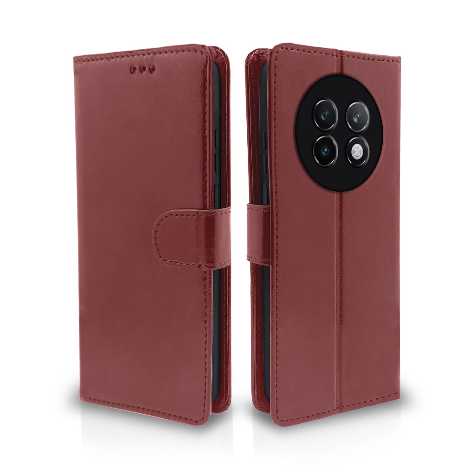 Pikkme Realme 13 Plus 5G/P1 Wallet brown wallet flip cover