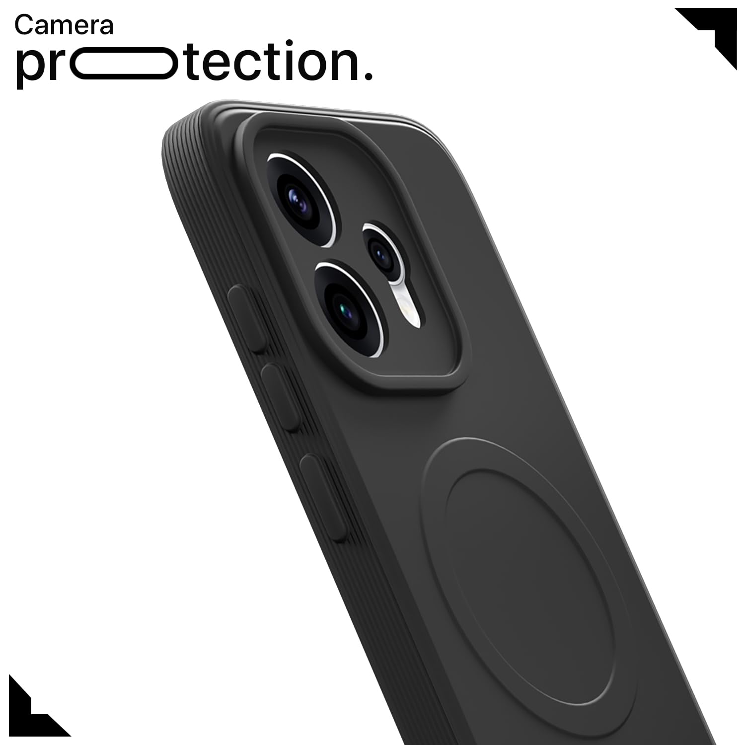 Black MagSafe phone cover for Oppo Reno 15 5G – Pikkme – photo 5