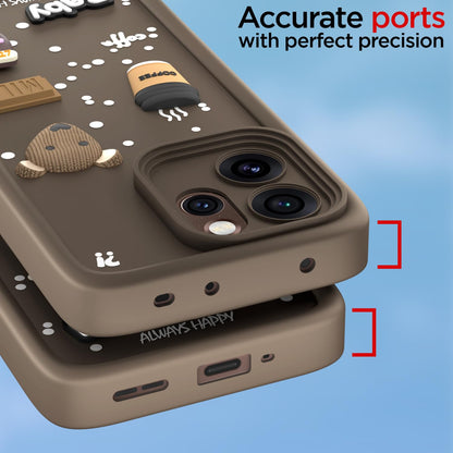 Brown Silicone phone cover for Oppo Reno 15 Pro Mini 5G/3D – Pikkme – photo 4