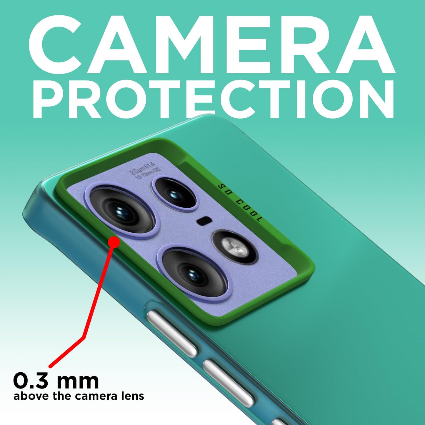 Pikkme Moto Edge 50 Pro 5G So Cool Matte Finish Back Cover (Green)