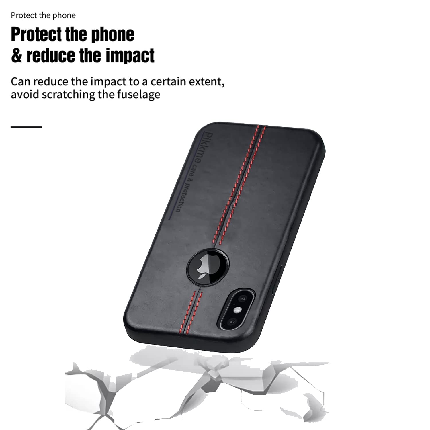 iPhone X phone cover in black by Pikkme – photo 4