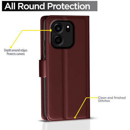OnePlus Nord CE 6 5G mobile flip cover in brown by Pikkme – photo 4