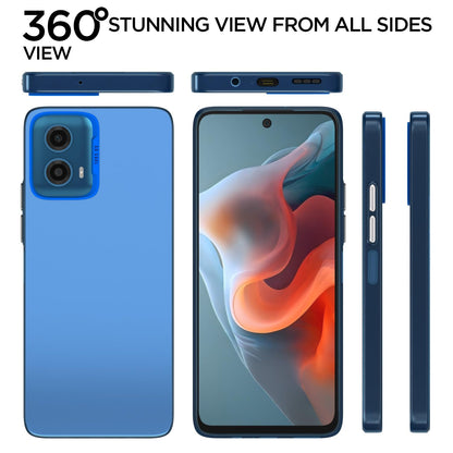 Moto G34/G45 5G Matte mobile cover in blue by Pikkme – photo 3