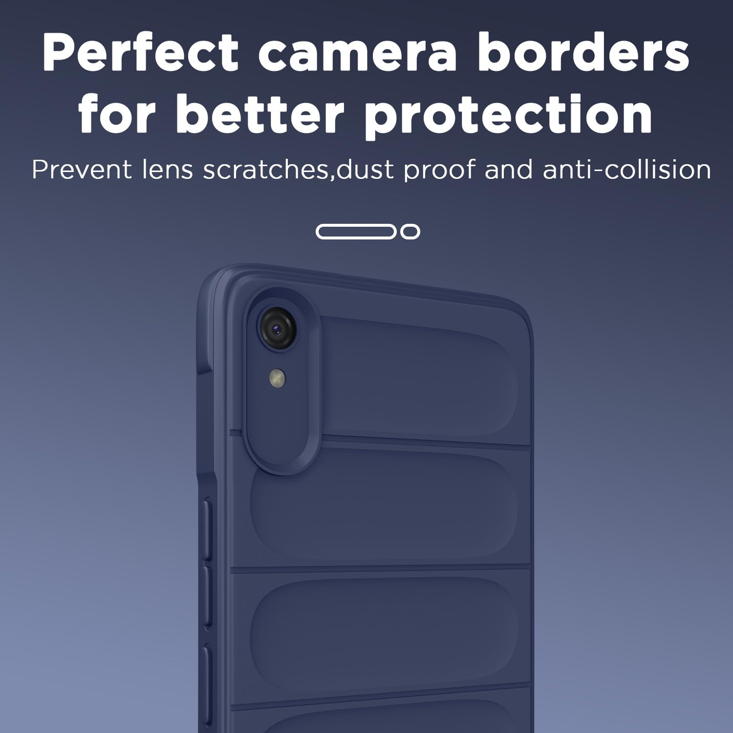 Pikkme Redmi 9A / 9i / 9A ZigZag Back Cover (Blue)